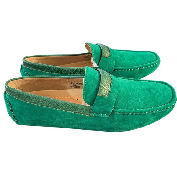 AC Casuals Other - AC Casuals Shoes Green Velvet Loafers Moccasins Men’s Size 9 Shoes New